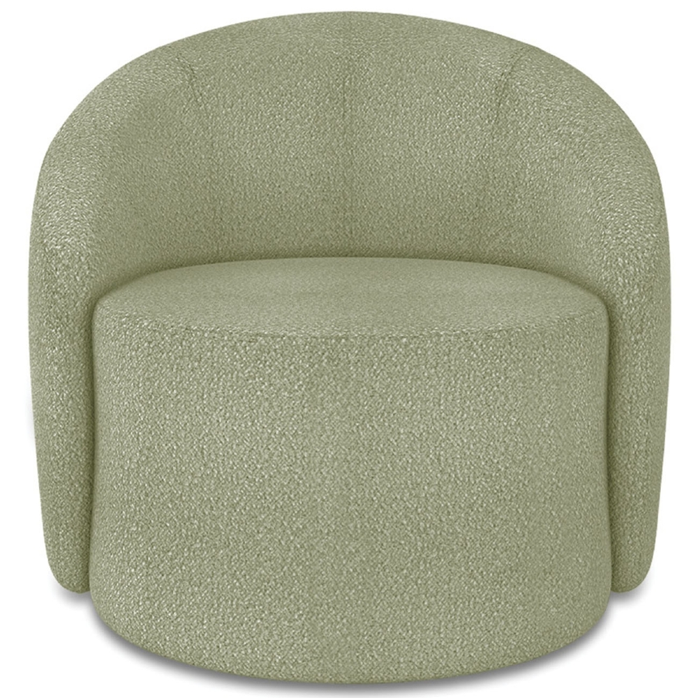 Sofá 2 Lugares 140cm Wendi e Poltrona Steve Boucle Pistache I01  - Mpozenato