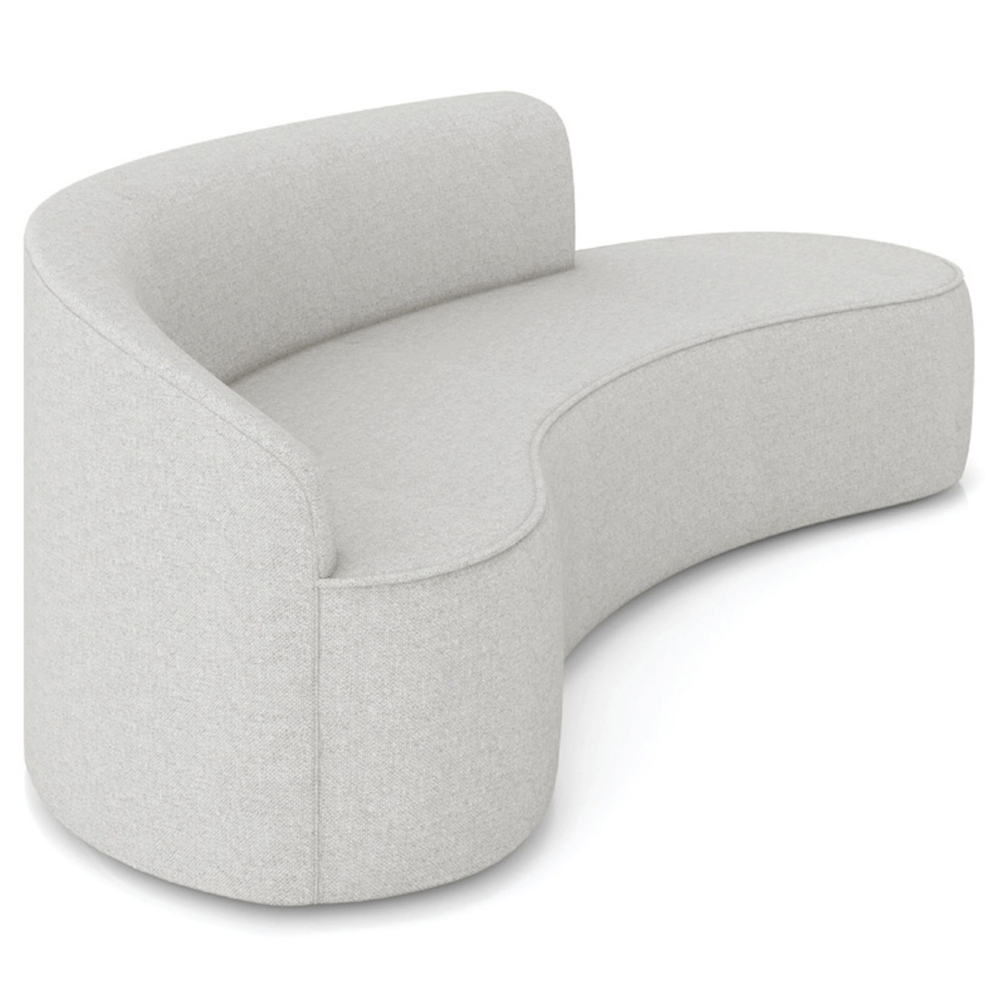 Sofá 4 Lugares Para Sala 220cm Orgânico Wendi Linho Cinza I01  - Mpozenato