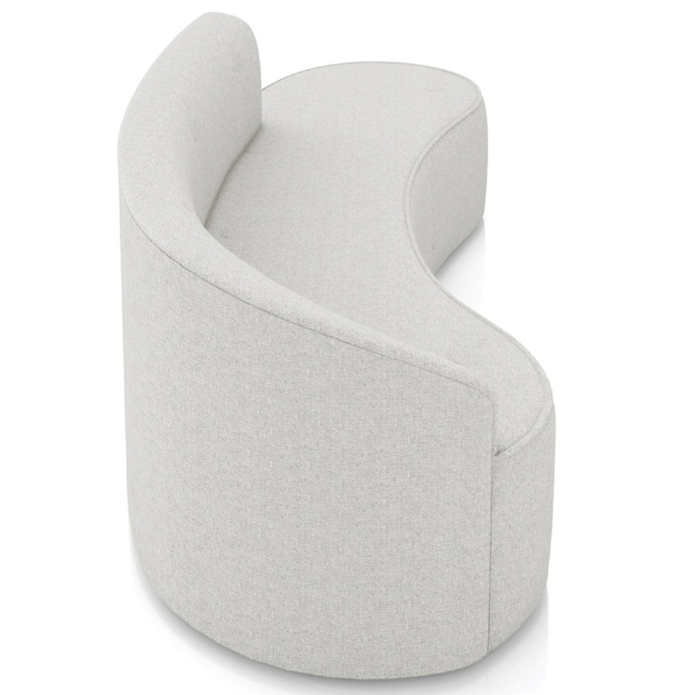 Sofá 4 Lugares Para Sala 220cm Orgânico Wendi Linho Cinza I01  - Mpozenato