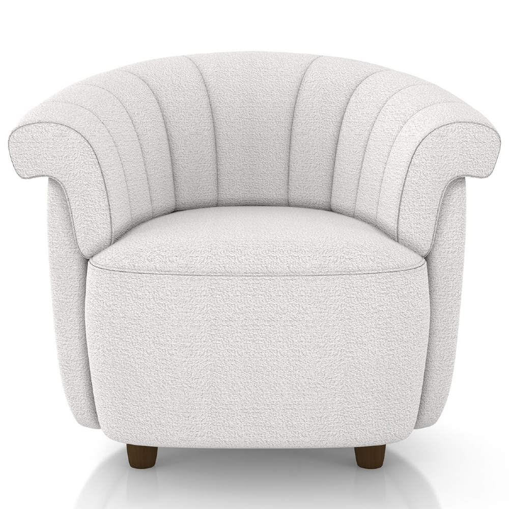 Sofá 2 Lugares 150cm e Poltrona Lykan Boucle Cru Z32        - Mpozenato