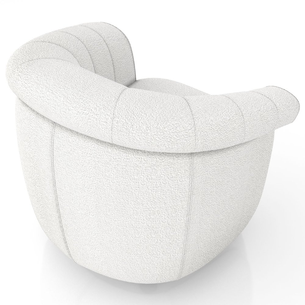 Sofá 2 Lugares 150cm e Poltrona Lykan Boucle Cru Z32        - Mpozenato