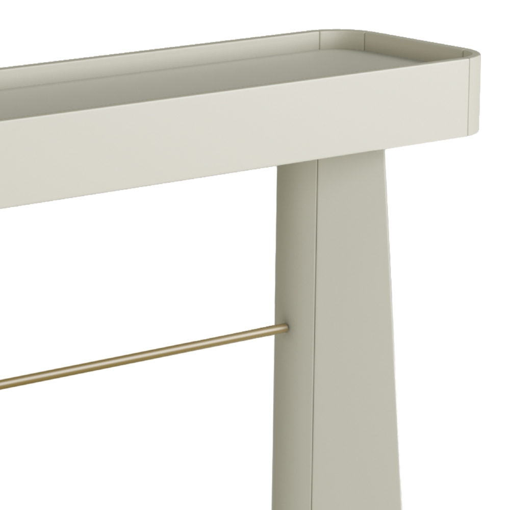 Aparador Sala de Estar Buffet 136cm Blen Luna/Dourado I06 - Mpozenato