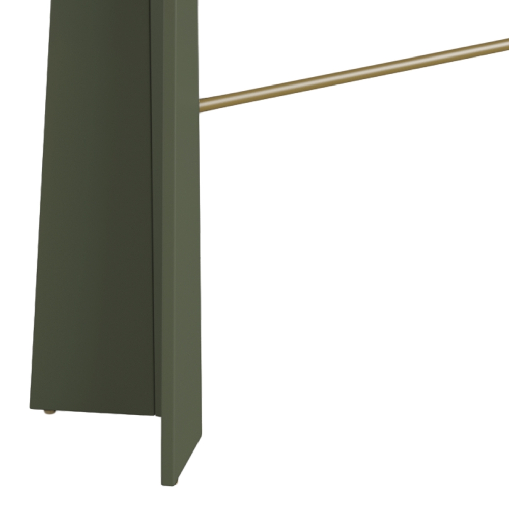 Aparador Sala de Estar Buffet 136cm Blen Musgo/Dourado I06 - Mpozenato