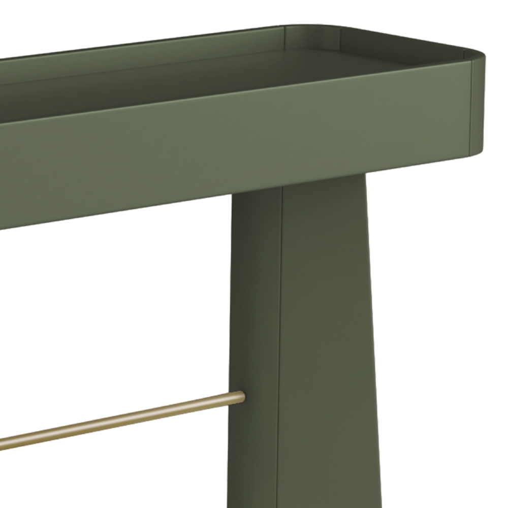 Aparador Sala de Estar Buffet 136cm Blen Musgo/Dourado I06 - Mpozenato