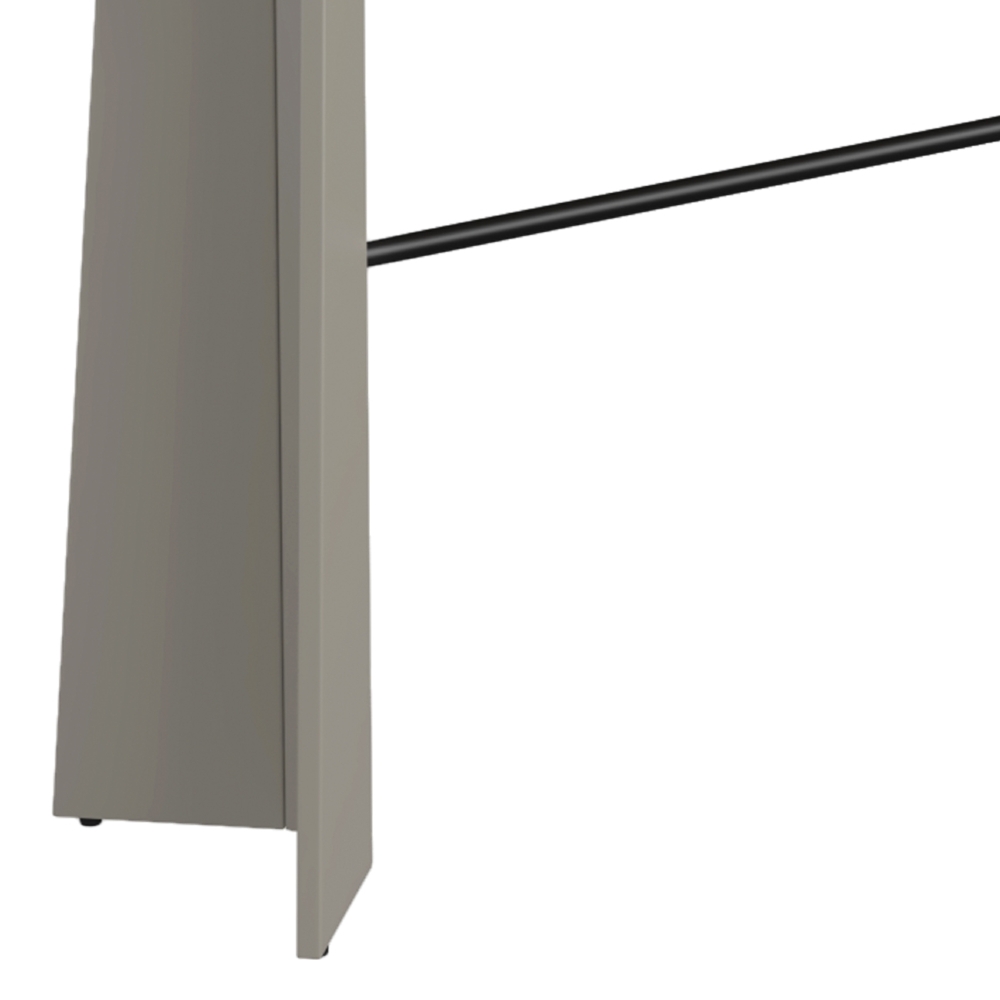 Aparador Sala de Estar Buffet 136cm Blen Grigio/Preto I06 - Mpozenato