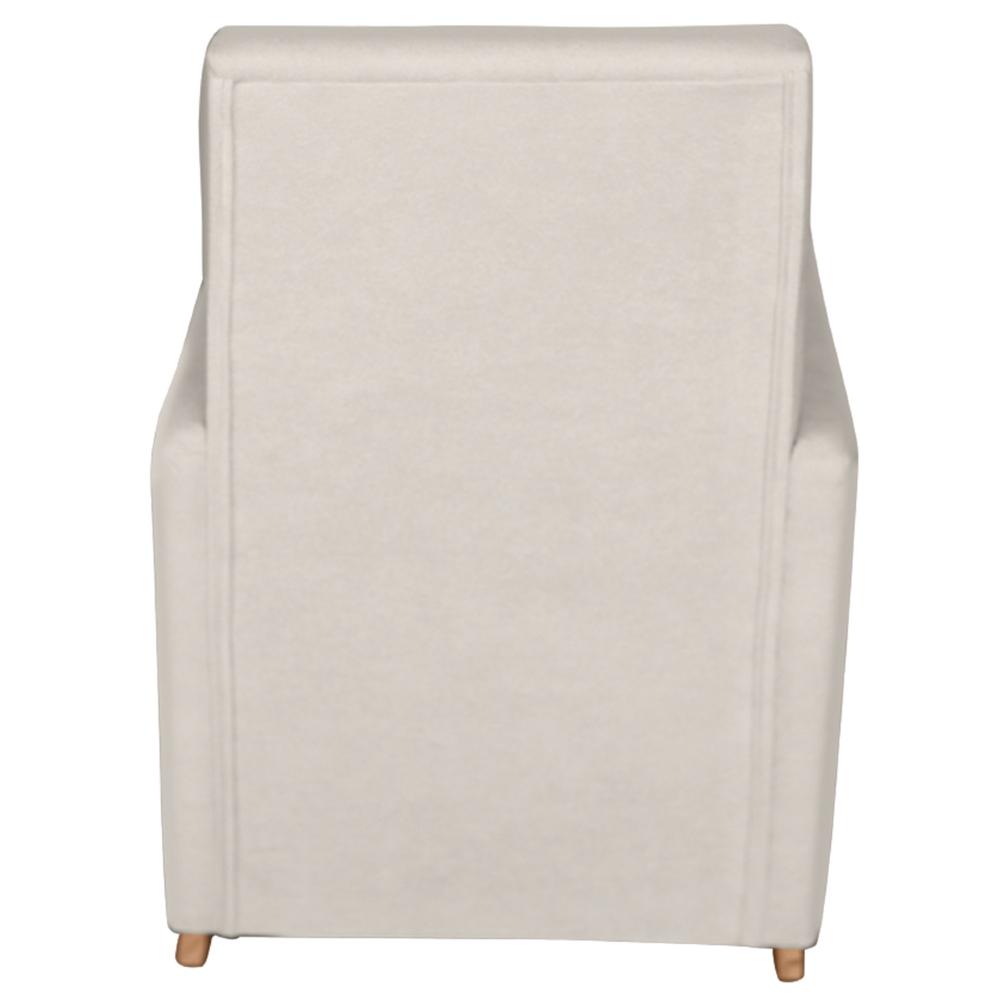 Poltrona Amamentação Base Madeira Balanço Lola Bouclê Off F03 - Mpozenato