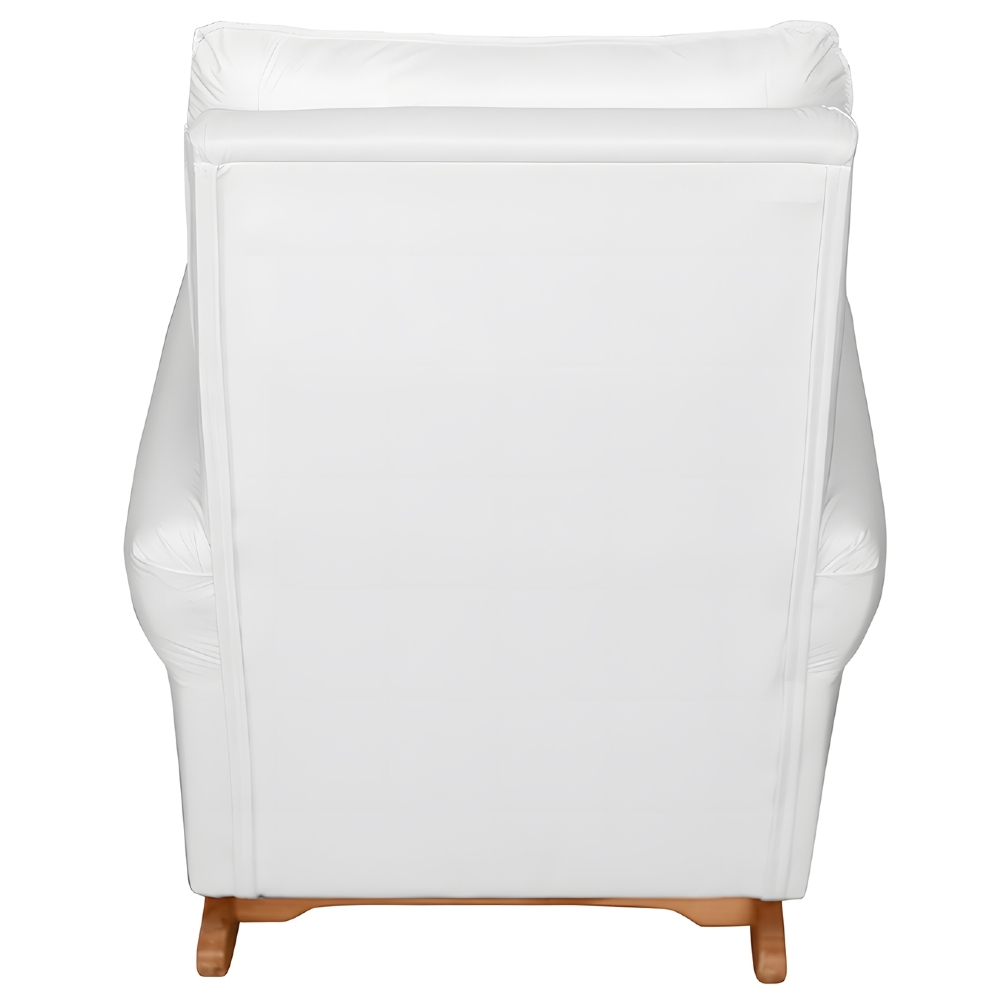 Poltrona Amamentação Base Balanço Maju Sintético Branco F03 - Mpozenato