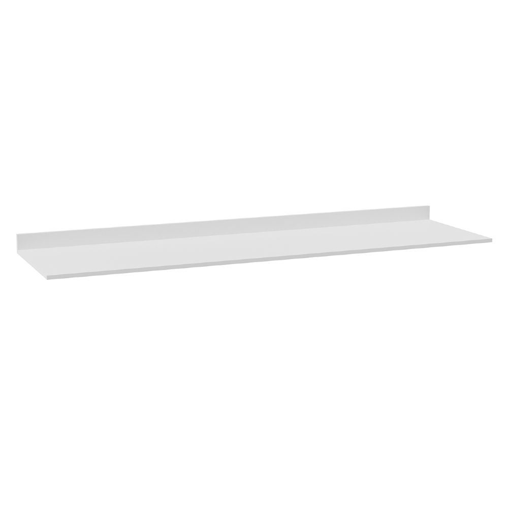 Armário de Cozinha Com Tampo CP03 250cm Pérola Branco Z34     - Mpozenato