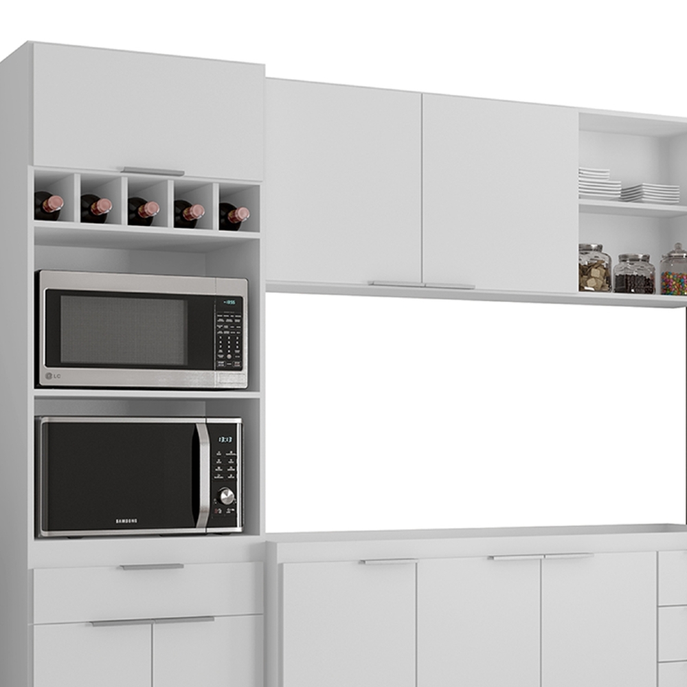 Armário de Cozinha CP04 Para Pia 150cm Pérola Z34 Branco    - Mpozenato