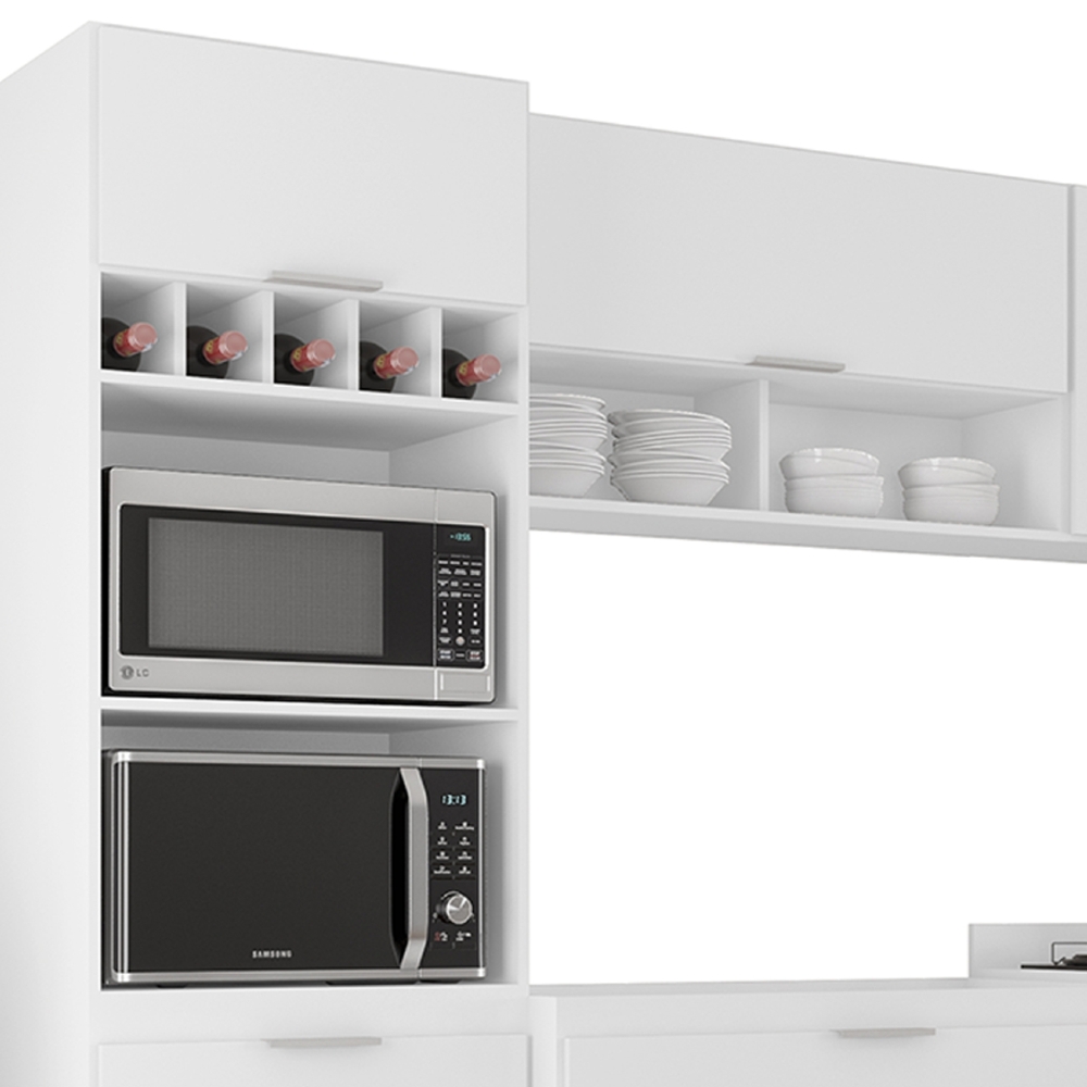 Armário de Cozinha CP05 Para Pia 100cm Pérola Z34 Branco    - Mpozenato