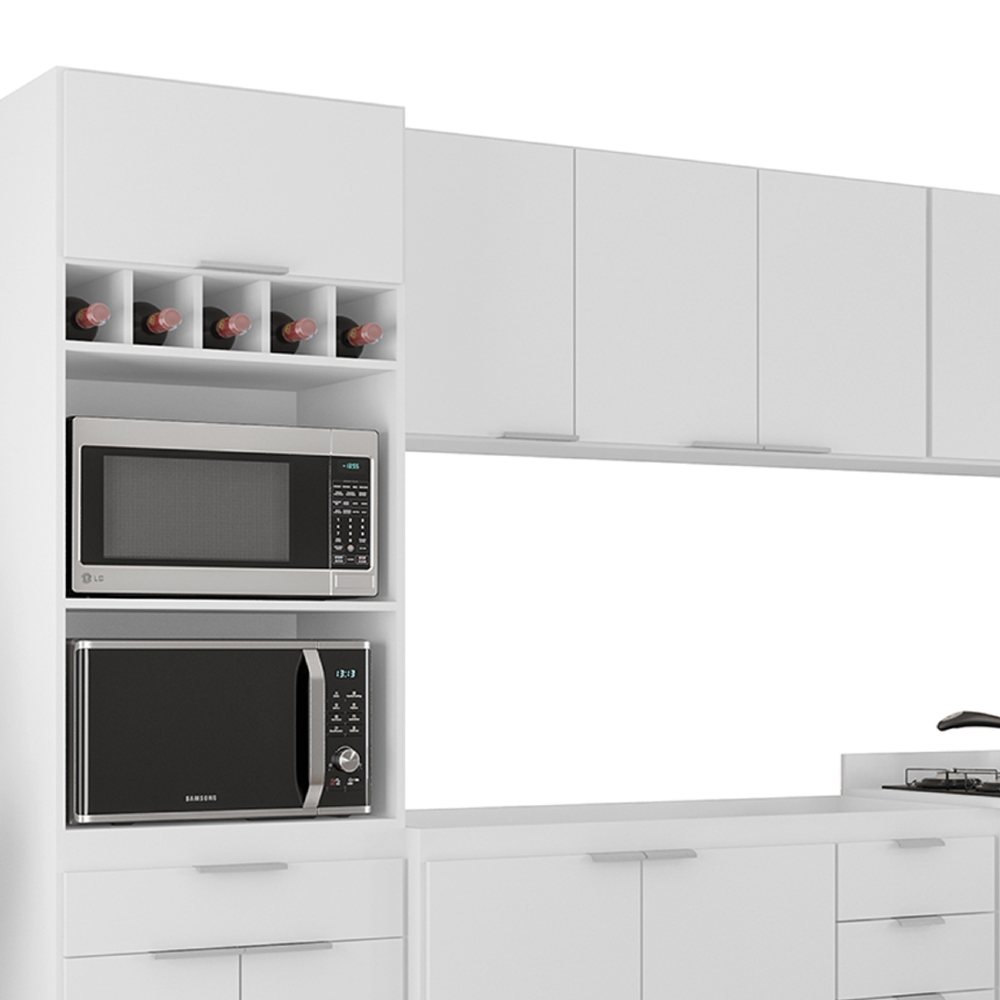 Armário de Cozinha CP05 Para Pia 120cm Pérola Z34 Branco    - Mpozenato