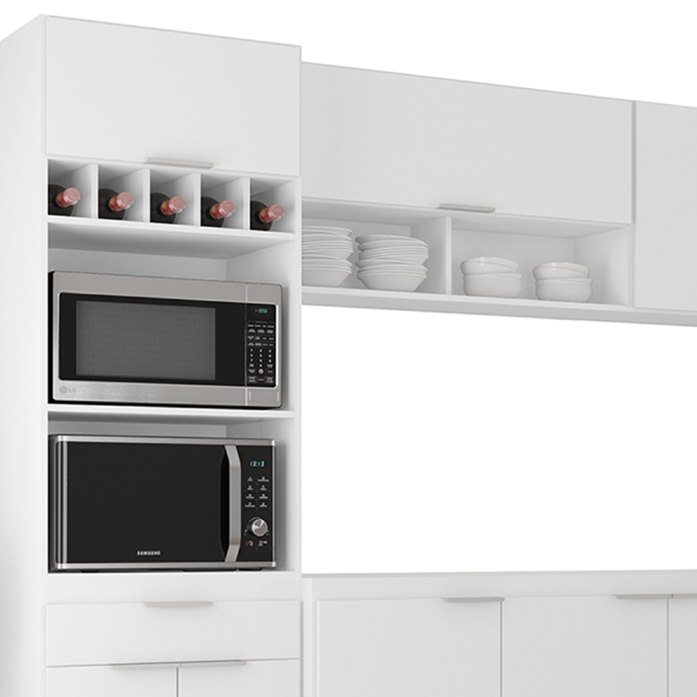 Armário de Cozinha CP05 Para Pia 180cm Pérola Z34 Branco    - Mpozenato