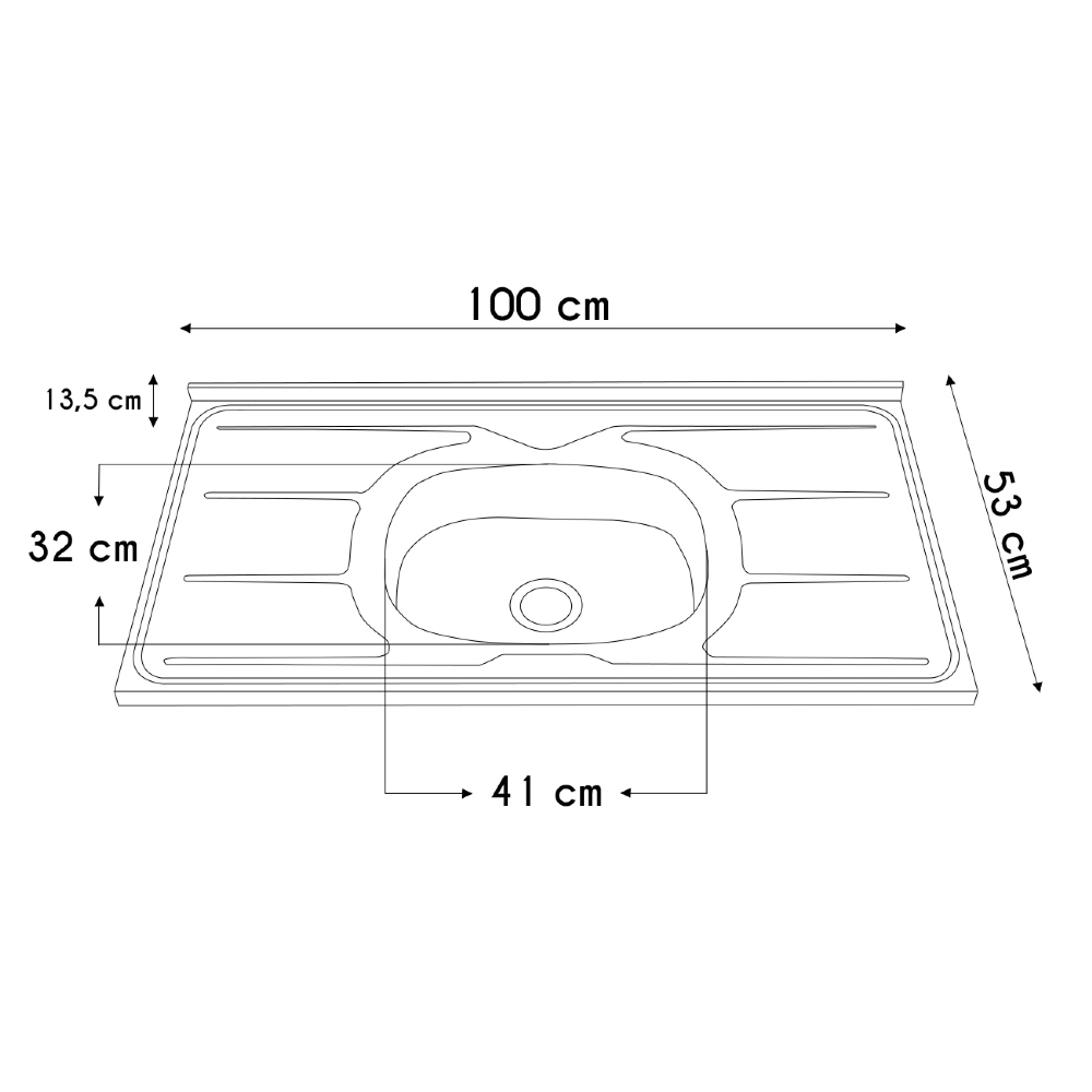 Armário de Cozinha CP05 Com Pia 100cm Pérola Z34 Branco     - Mpozenato