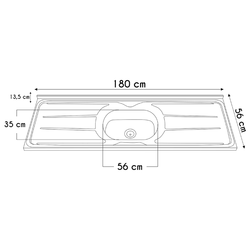 Armário de Cozinha CP05 Com Pia 180cm Pérola Z34 Branco     - Mpozenato
