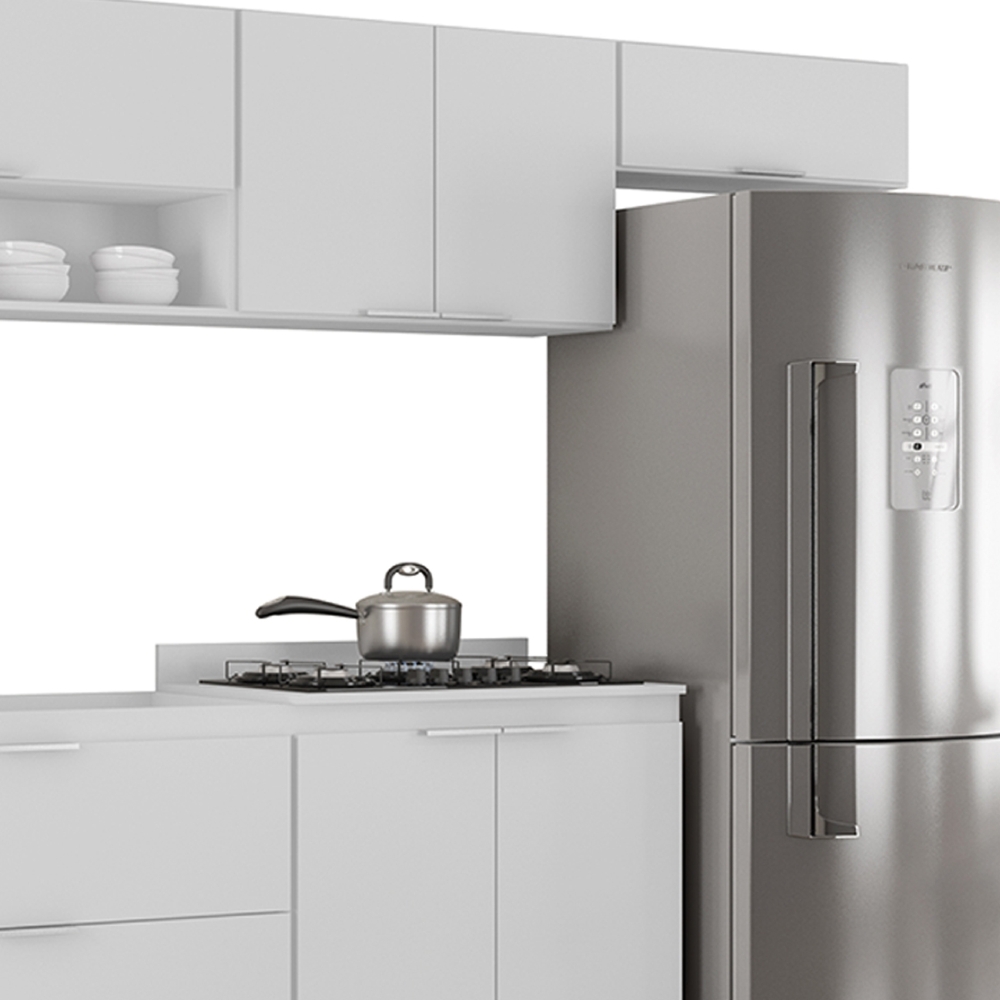 Armário de Cozinha CP06 Para Pia 100cm Pérola Z34 Branco    - Mpozenato