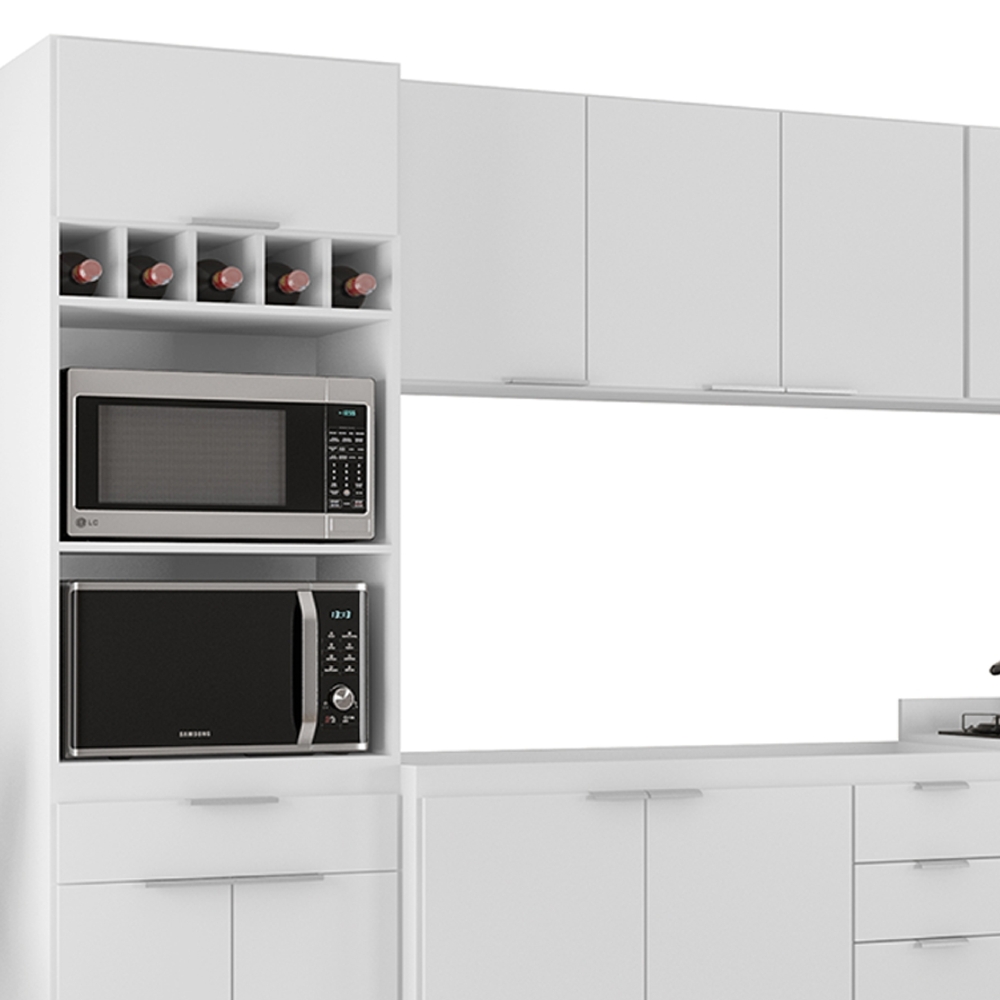 Armário de Cozinha CP06 Para Pia 120cm Pérola Z34 Branco    - Mpozenato