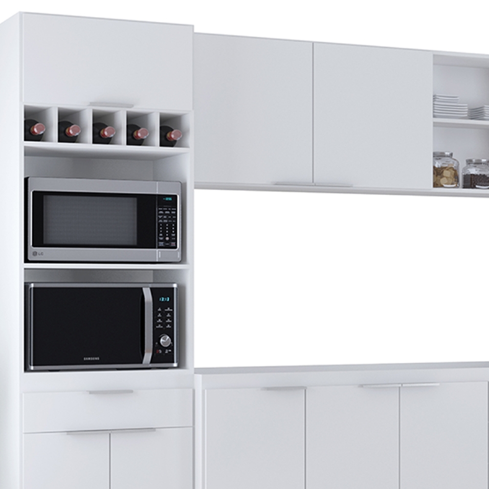 Armário de Cozinha CP06 Para Pia 150cm Pérola Z34 Branco    - Mpozenato