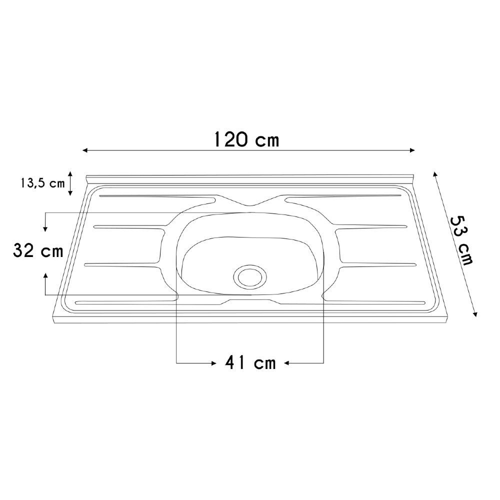 Armário de Cozinha CP06 Com Pia 120cm Pérola Z34 Branco     - Mpozenato