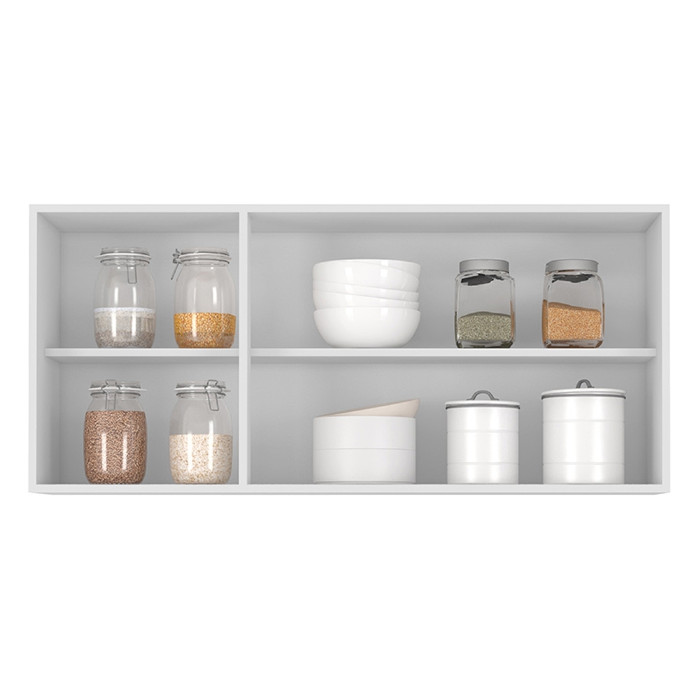 Armário de Cozinha Aéreo 120cm Pérola Z34 Branco            - Mpozenato