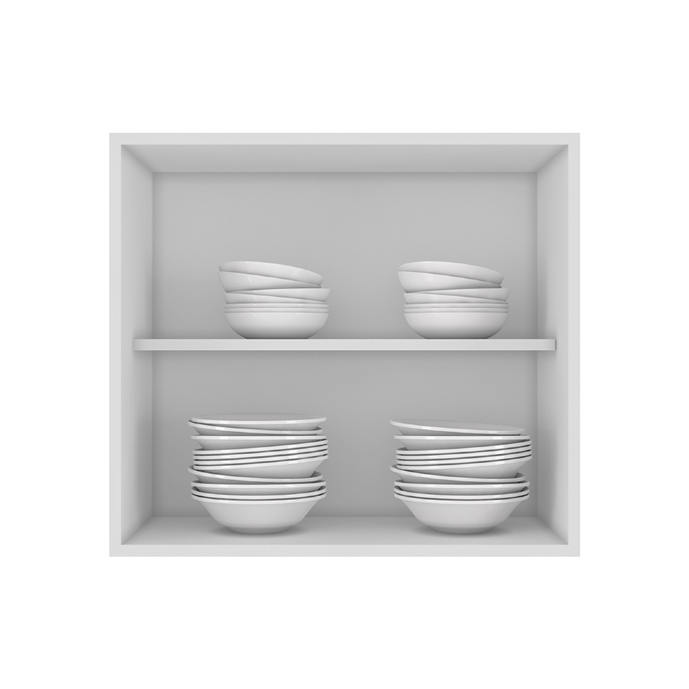 Armário de Cozinha Aéreo Nicho 60cm Pérola Z34 Branco       - Mpozenato