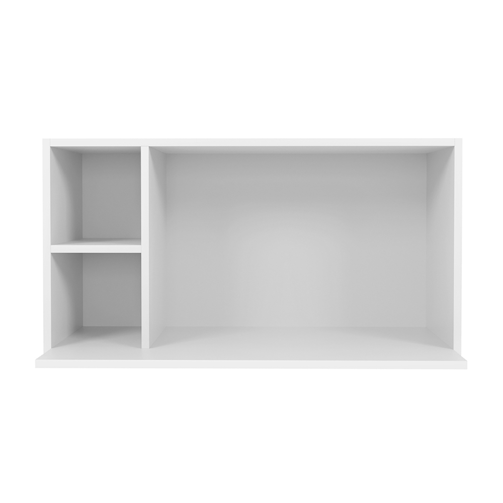 Suporte Microondas Aéreo 81cm com Nicho Adega Miami Branco  - Lumil