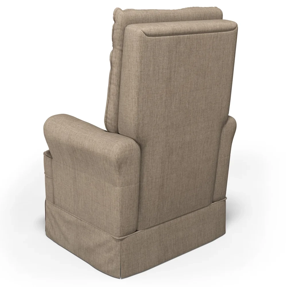 Kit 02 Poltronas de Amamentação e Descanso Com Balanço Laís G05 Linho Areia - Mpozenato