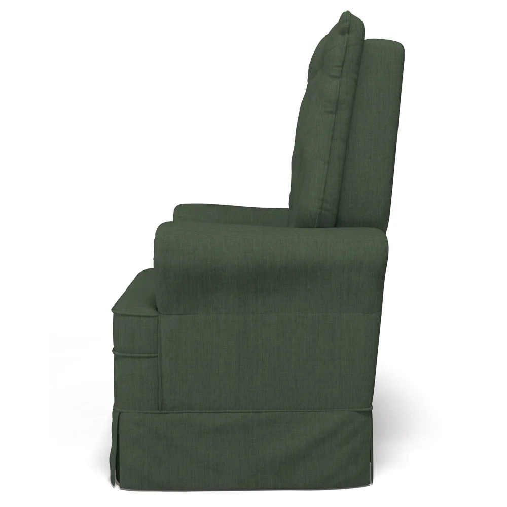 Kit 02 Poltronas de Amamentação e Descanso Com Balanço Laís G05 Linho Verde - Mpozenato