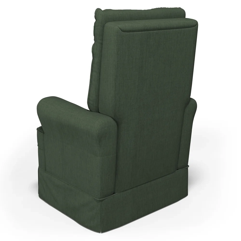 Kit 02 Poltronas de Amamentação e Descanso Com Balanço Laís G05 Linho Verde - Mpozenato