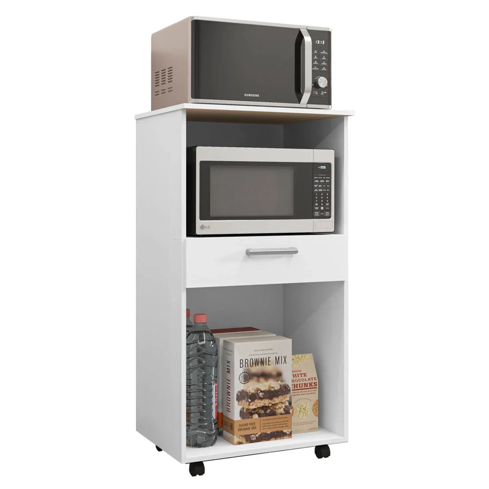 Balcão de Cozinha Duplo para Microondas 2 Portas Duo Z06 Supremo - Mpozenato