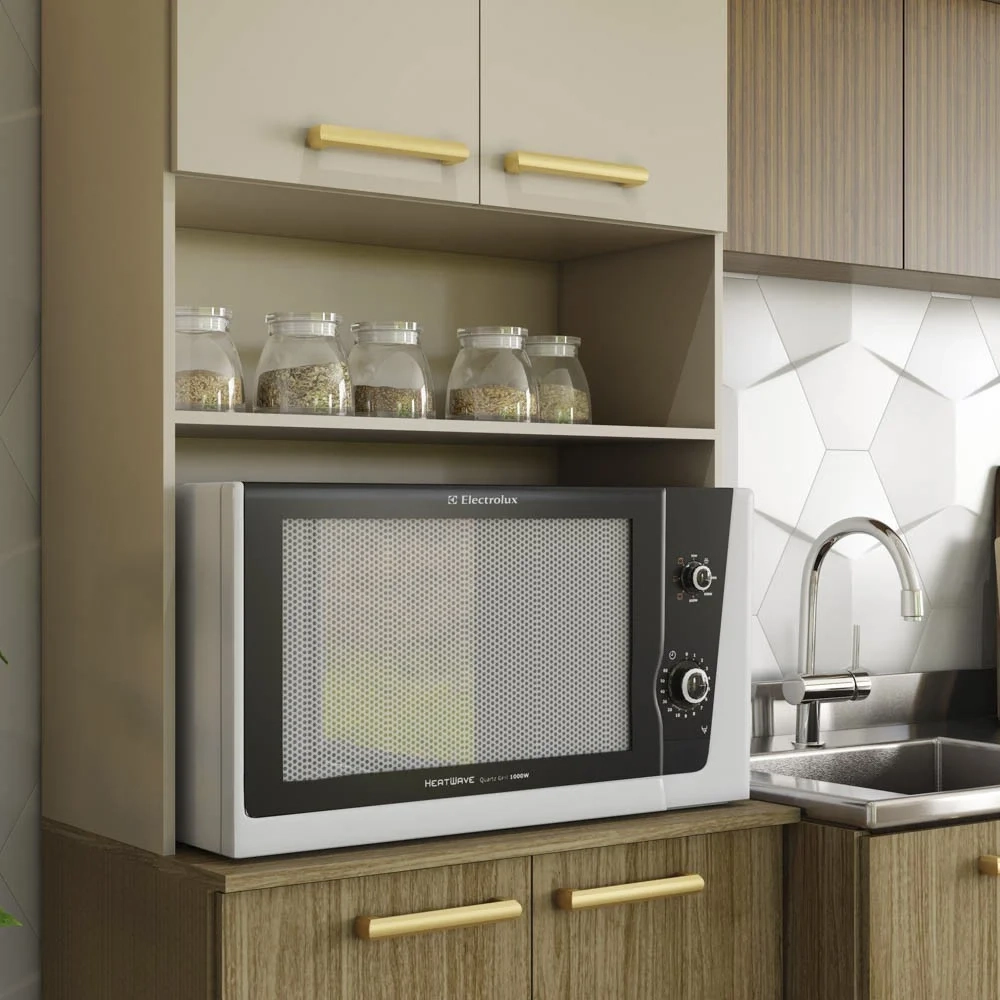 Armário de Cozinha 5 Peças Urban02 Balcão com Pia 120cm Z06 Freijó/Vanilla - Mpozenato