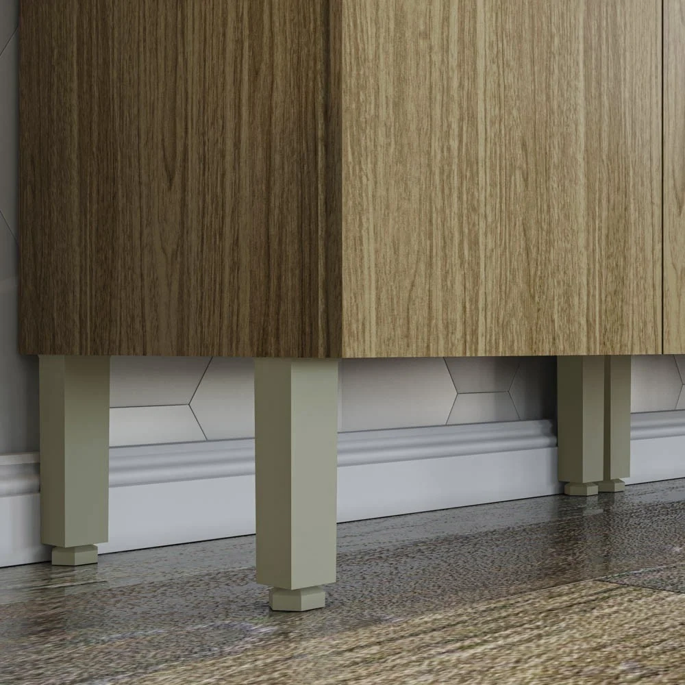 Armário de Cozinha 5 Peças Urban02 Balcão com Pia 120cm Z06 Freijó/Supremo - Mpozenato