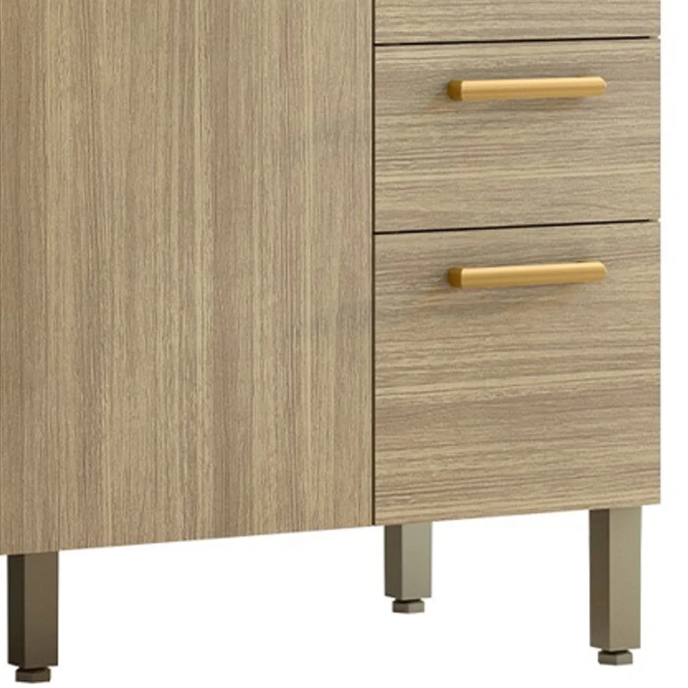 Balcão Gabinete com Pia 120cm Urban Z06 Freijó - Mpozenato