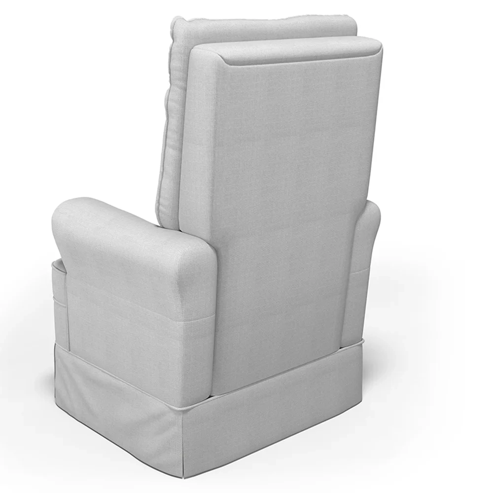 Kit 02 Poltronas de Amamentação e Descanso Com Balanço Laís G05 Linho Cinza - Mpozenato