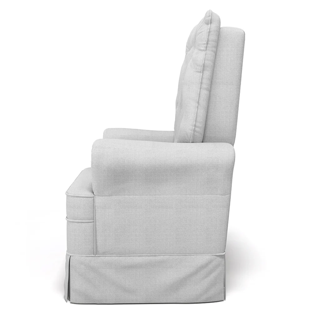 Kit 02 Poltronas de Amamentação e Descanso Com Balanço Laís G05 Linho Cinza - Mpozenato