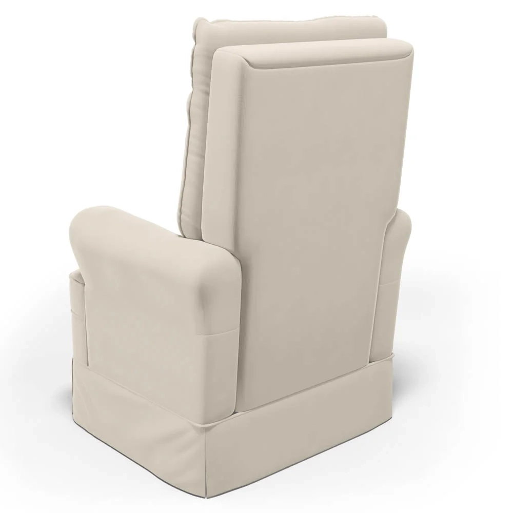 Kit 02 Poltronas de Amamentação e Descanso Com Balanço Laís G05 Veludo Creme - Mpozenato