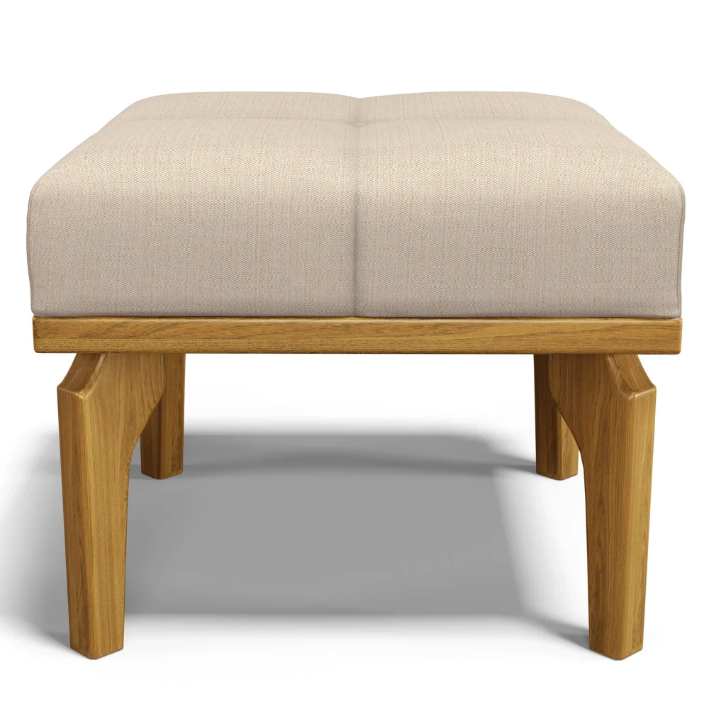 Kit 02 Poltronas de Amamentação e Descanso Base Madeira Balanço Brenda G05 Linho Creme - Mpozenato