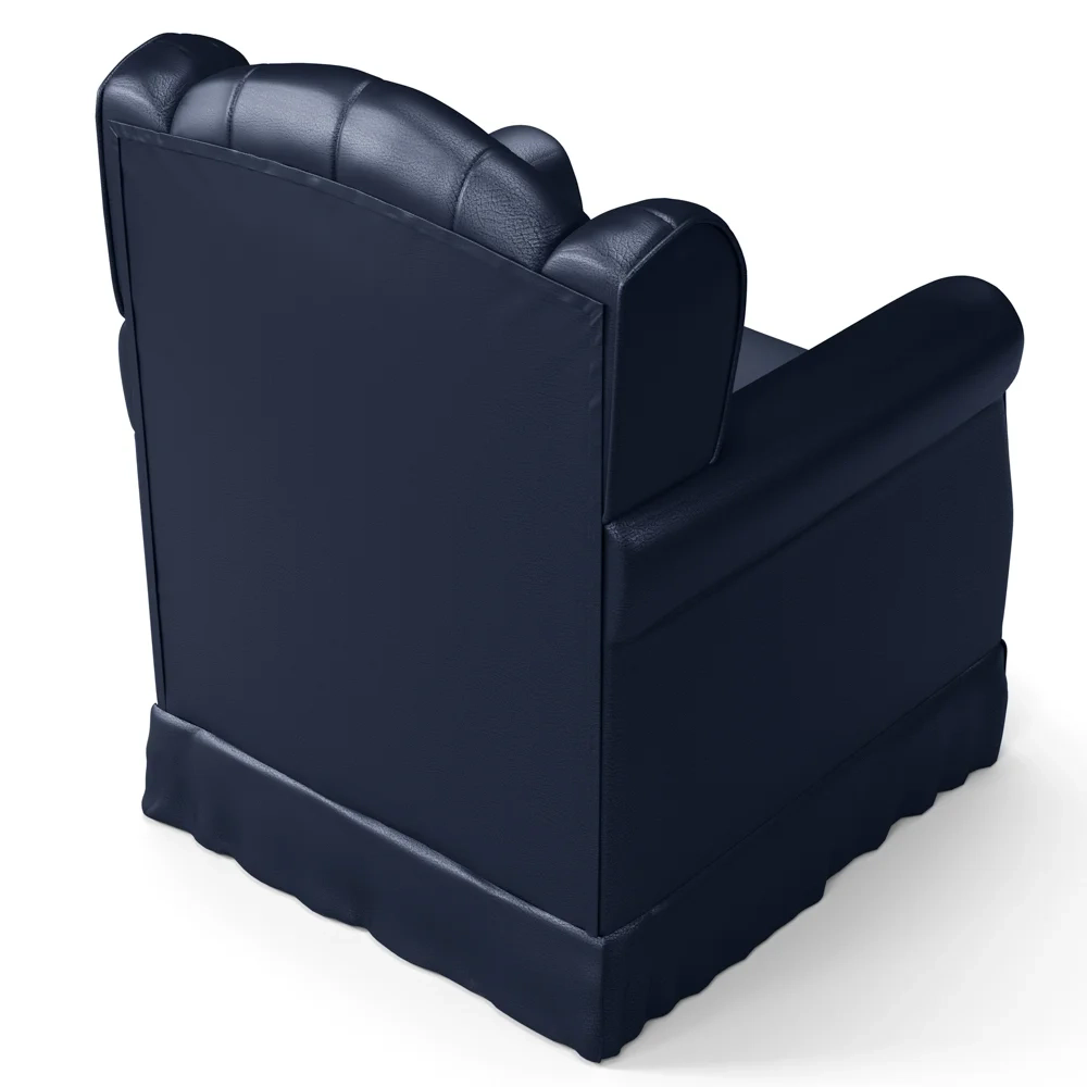 Poltrona de Amamentação Balanço Lucy Z39 Sintético Azul Marinho - Mpozenato