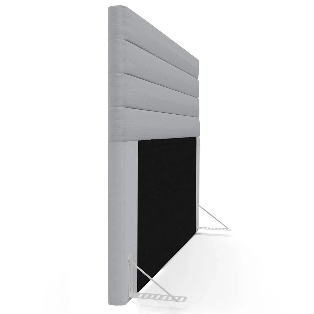 Cabeceira Cama Box Casal Queen 160cm Rubi W01 Linho Cinza - Mpozenato
