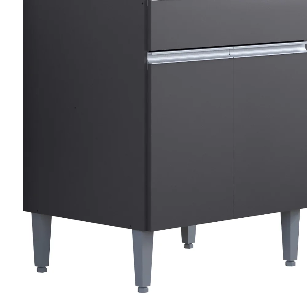 Paneleiro Torre Quente 4 Portas Com Adega Andréia Cinza - AJL Móveis