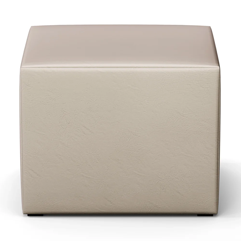 Poltrona Amamentação Base Madeira Balanço e Puff Lucy Z39 Sintético Bege - Mpozenato