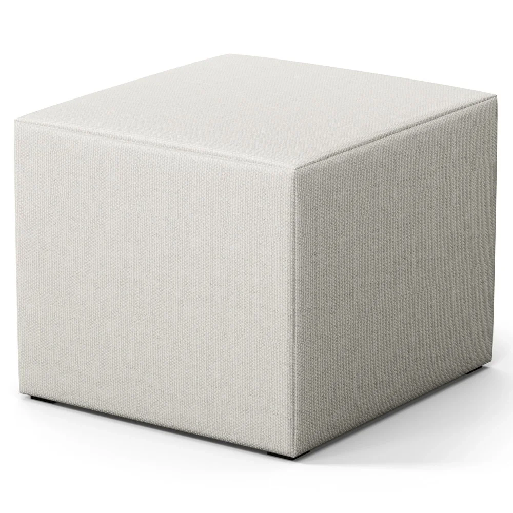 Poltrona Amamentação Base Madeira Balanço e Puff Lucy Z39 Linho Off White - Mpozenato