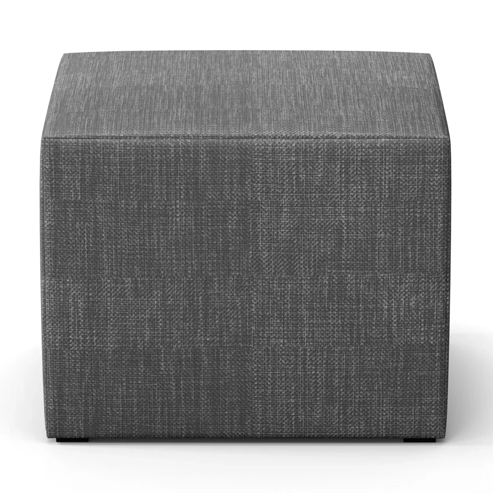 Poltrona Amamentação Base Madeira Balanço e Puff Lucy Z39 Linho Cinza Escuro - Mpozenato