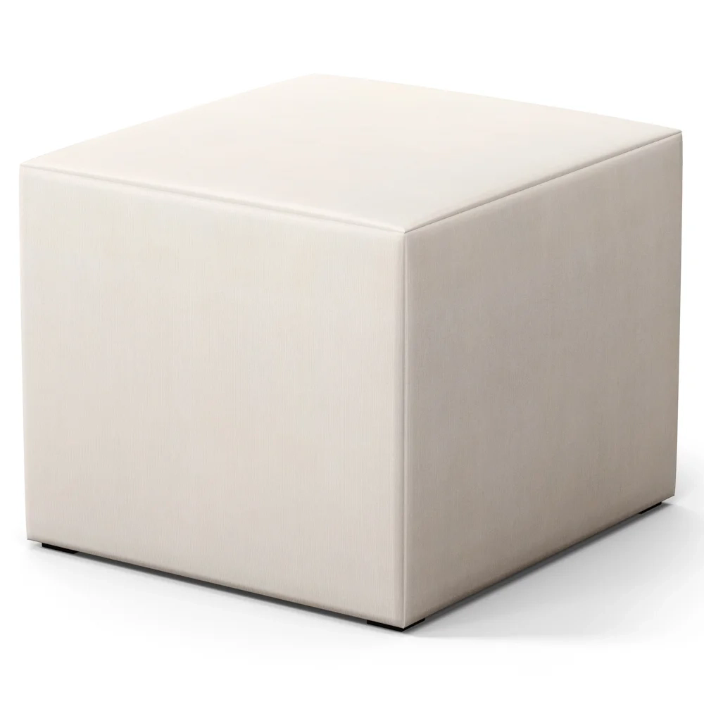 Poltrona Amamentação Base Madeira Balanço e Puff Lucy Z39 Suede Bege - Mpozenato