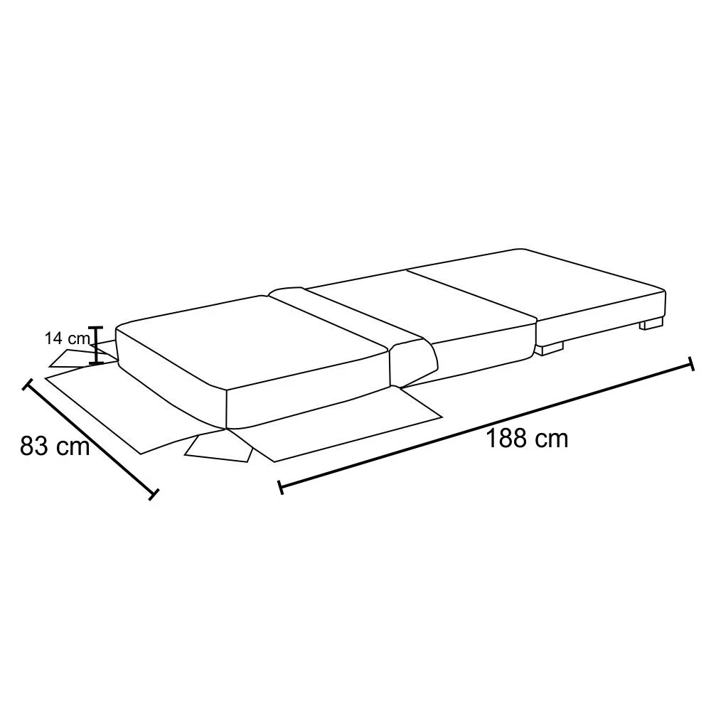 Puff Cama Solteiro Lúcia Suede D05 Cinza Escuro - Mpozenato