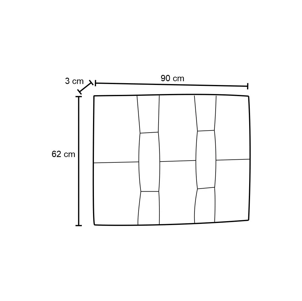 Cabeceira Painel Cama Box Solteiro 90cm Carla Corano D05 Preto - Mpozenato