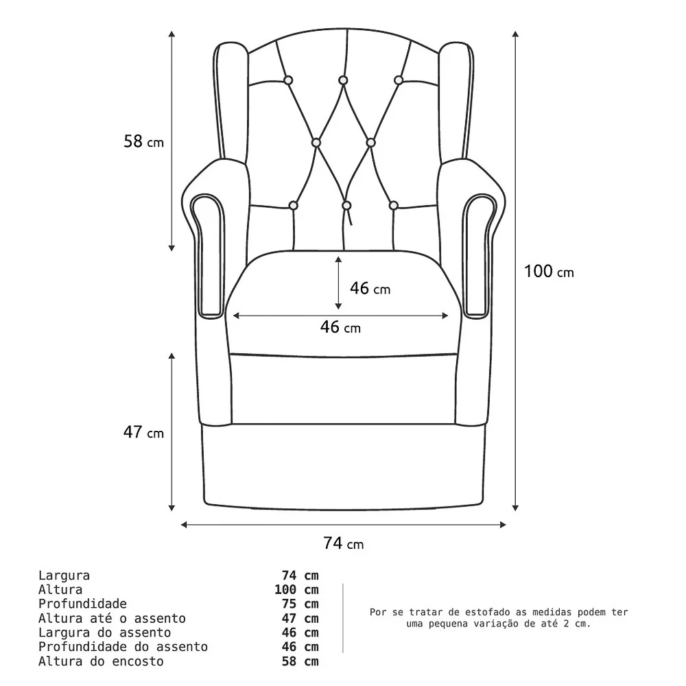 Poltrona de Amamentação Fixa com Puff Alice e Cômoda com Cantoneira Laura Z39 Branco - Mpozenato