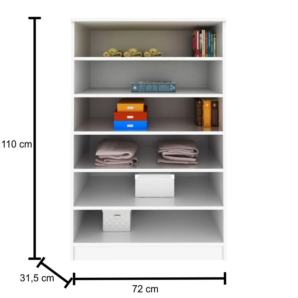 Armário Multiuso para Lavanderia Bell Z39 Branco - Mpozenato