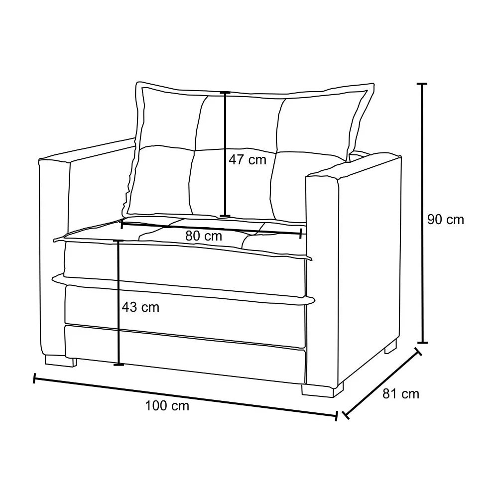 Sofá Cama Solteiro Londres Suede Cinza Escuro - D'Monegatto