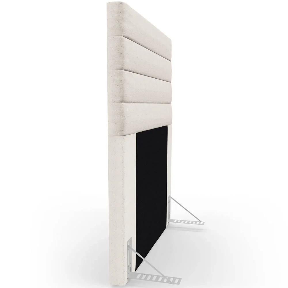 Cabeceira Cama Box Solteiro 90cm Rubi W01 Linho Cru - Mpozenato