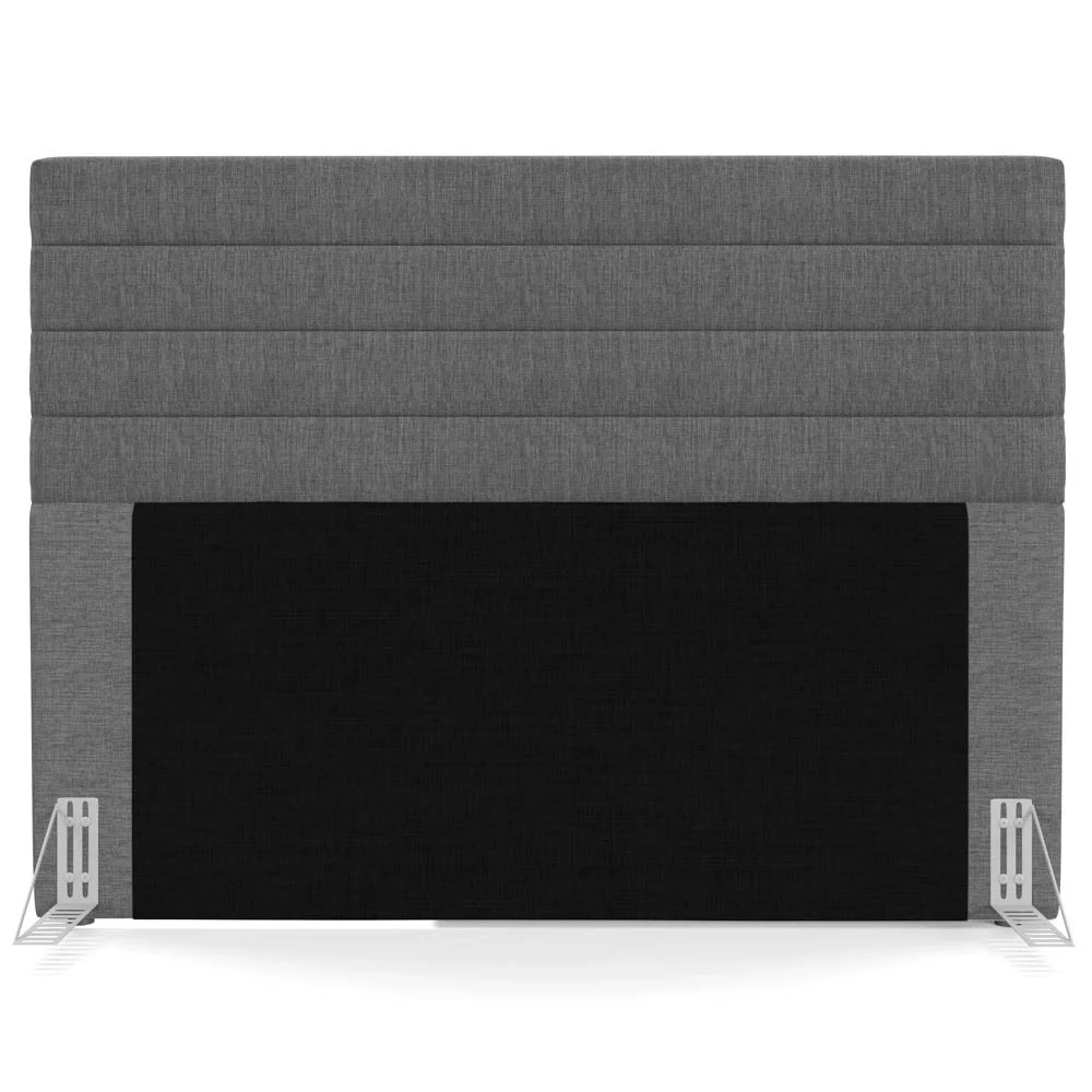 Cabeceira Cama Box Casal 140cm Rubi W01 Linho Cinza Escuro - Mpozenato